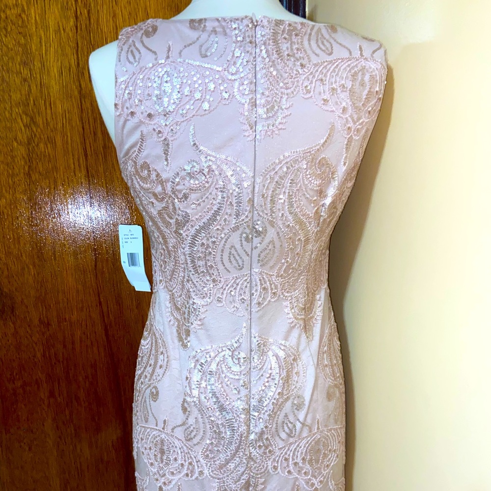 Classy Blush Sequin Dress - Picture 8 of 8